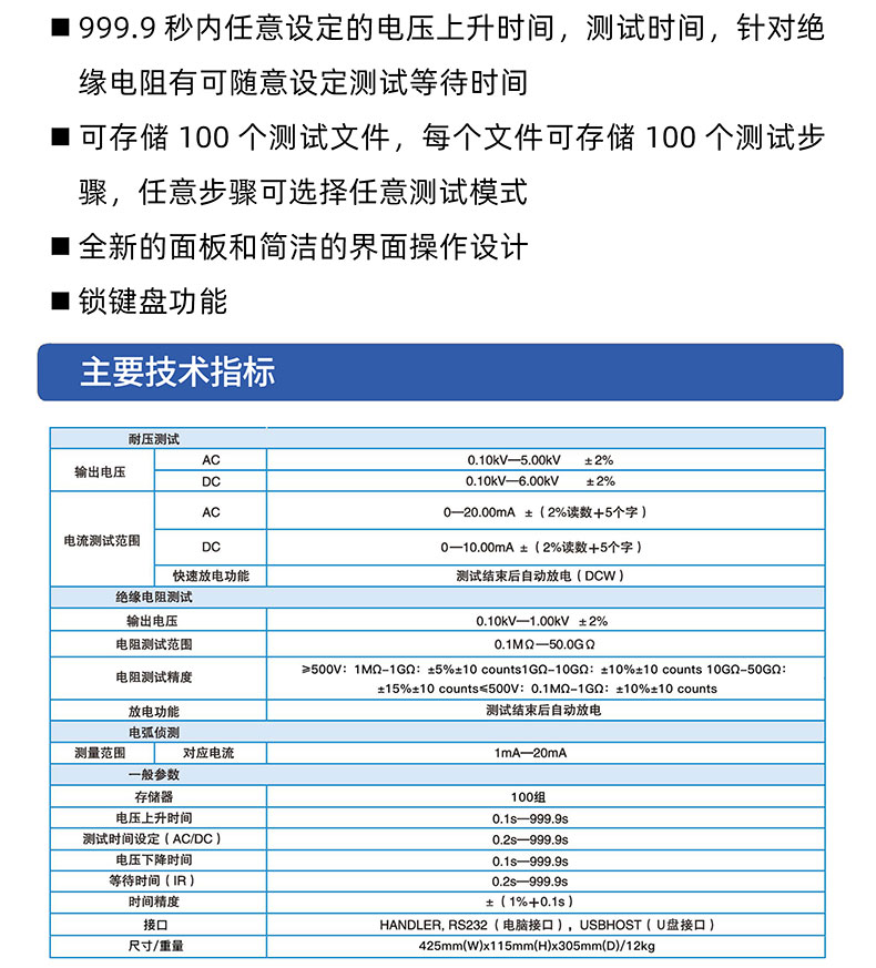 威格多通道耐壓絕緣測(cè)試儀(VG7162)通道多，體積小，操作簡(jiǎn)單插圖2